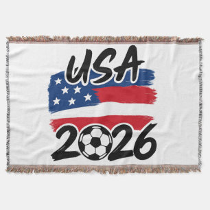 USA 2026 Fotbollsdesign Filt