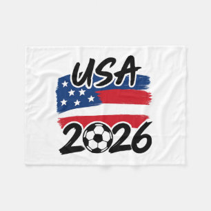 USA 2026 Fotbollsdesign Fleecefilt