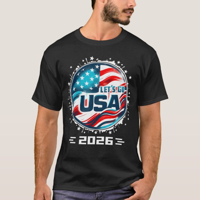 USA 2026 Go United States Sport USAeam 2026 USA re T Shirt (Framsida)