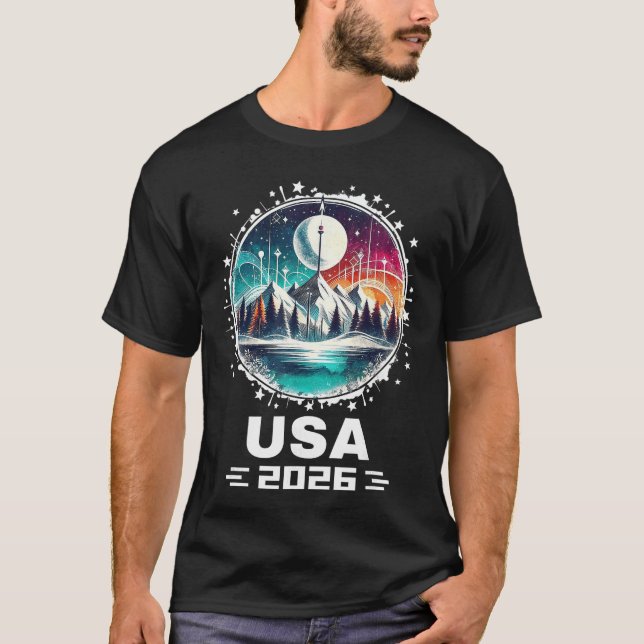 USA 2026 Go United States Winter Sport USAeam 2026 T Shirt (Framsida)