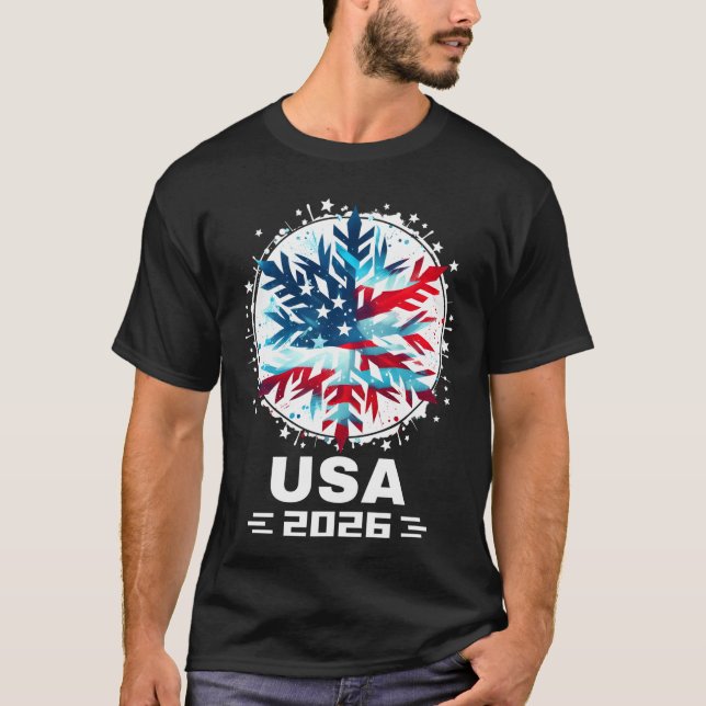 USA 2026 Go United States Winter Sport USAeam 2026 T Shirt (Framsida)