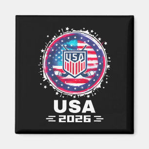 Usa 2026 Hockey Amerikansk Flagga Kvinnor Män Barn Magnet