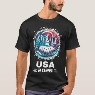 USA 2026 Stå United States Vintersport USAeam 2026 T Shirt