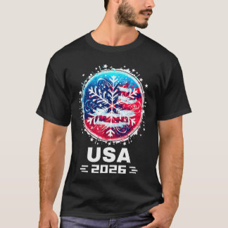 USA 2026 Stå United States Vintersport USAeam 202 T Shirt