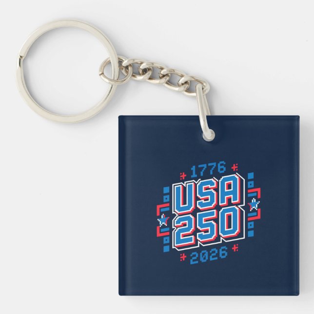 USA 250-1776-2026 Pixel Art (Framsidan)