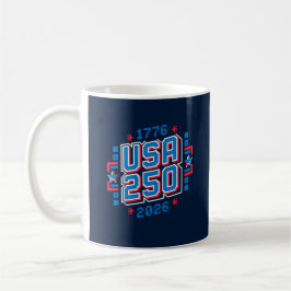 USA 250-1776-2026 Pixel Art Kaffemugg