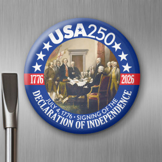 USA 250 - 1776-2026 - Självständighetsförklaring Magnet