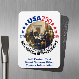 USA 250 - 1776-2026 - Självständighetsförklaring Magnet