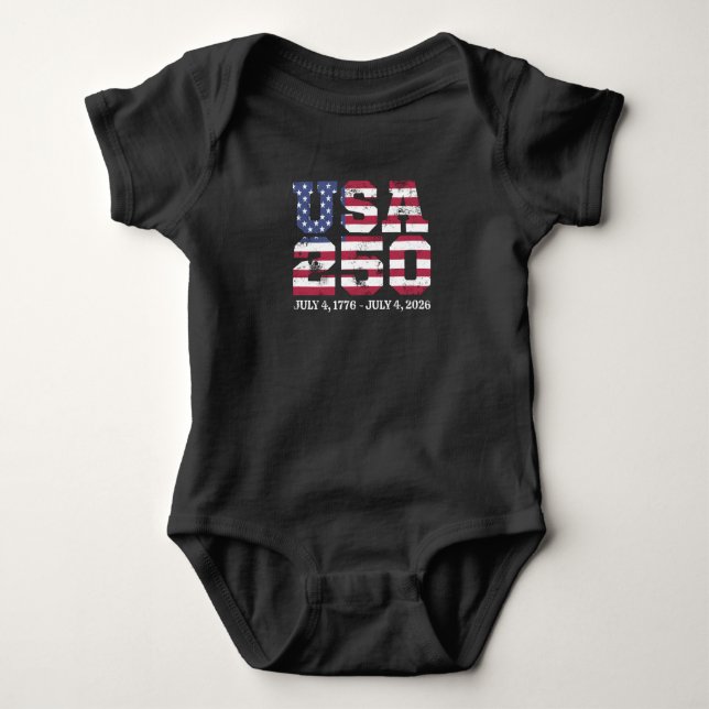 USA 250 4:e juli T Shirt (Framsida)