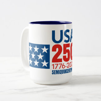 USA 250 - Amerikas 250-årsjubileum - Stjärnor Ränd Två-Tonad Mugg