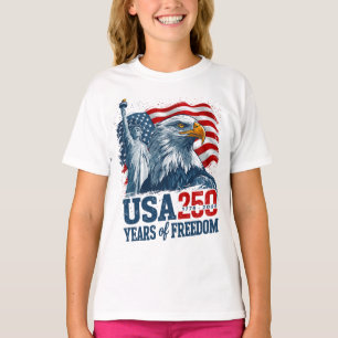 USA 250 Amerikas Semiquincentenl Frihet & Örn T Shirt