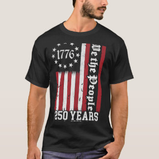 Usa 250 År 1776-2026 We The People Vintage Amer T Shirt