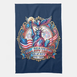 USA 250 år 4 juli 1776-2026 Kökshandduk