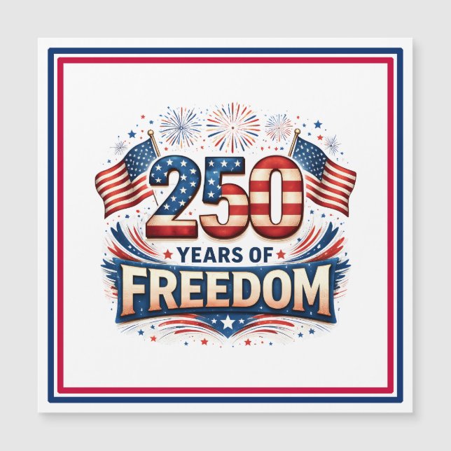 USA 250 år av frihet Amerikansk flaggdesign (Framsida)