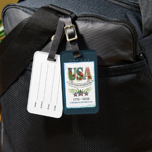 USA 250 år av frihet Elegant botanisk Bagagebricka