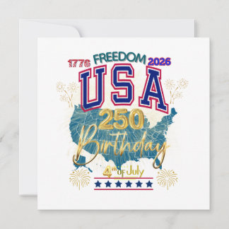 USA 250 ÅR AV FRIHET INBJUDNINGAR
