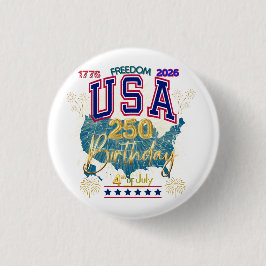 USA 250 ÅR AV FRIHET KNAPP