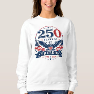 USA 250 år av frihet Patriotisk örn-design T Shirt