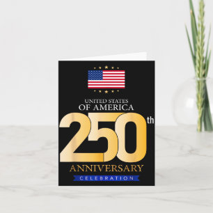 USA 250 år av frihet Patriotiska Amerika 250-årsju Kort