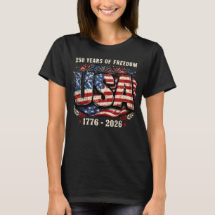 USA 250 år av frihet T-shirt 1776–2026 Patriot