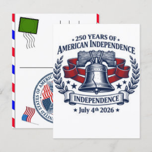 USA 250 år firande: Amerika 1776–2026 Helg Vykort