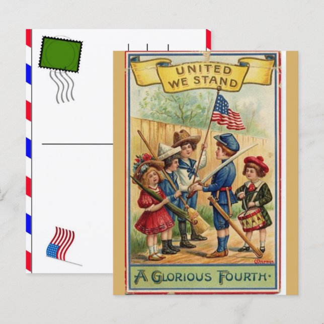 USA 250 år firande: Amerika 1776–2026 Helg Vykort (Fram/baksida)