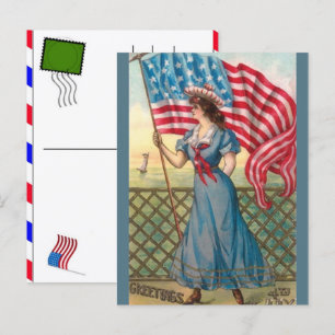 USA 250 år firande: Amerika 1776–2026 Helg Vykort
