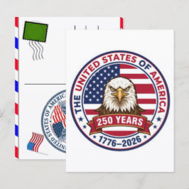 USA 250 år firande: Amerika 1776–2026 Helg Vykort