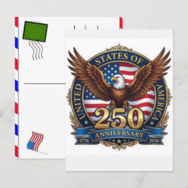 USA 250 år firande: Amerika 1776–2026 Helg Vykort