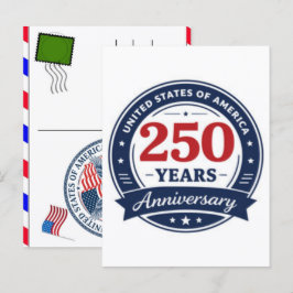 USA 250 år firande: Amerika 1776–2026 Helg Vykort