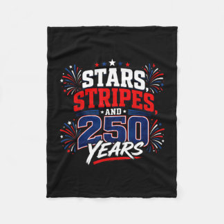 USA 250 år fjärde juli patriotisk 1776 Fleecefilt