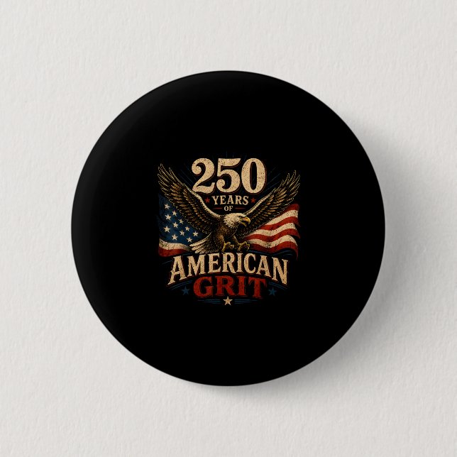 USA 250 år fjärde juli patriotisk 1776 Knapp (Framsida)