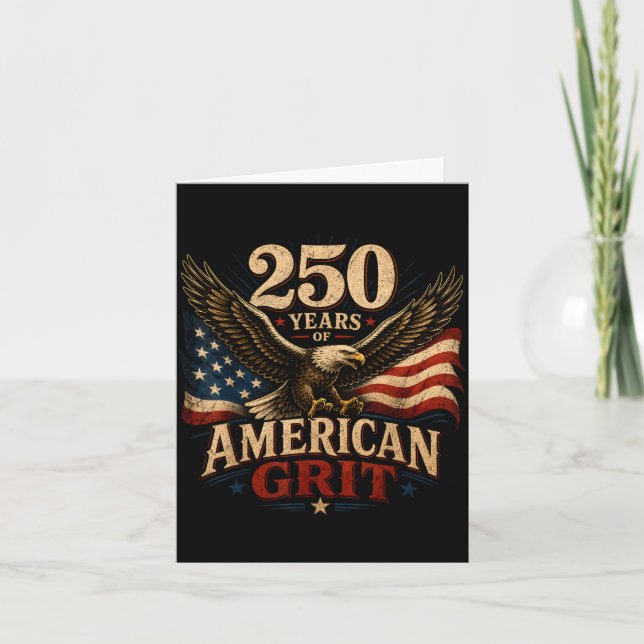USA 250 år fjärde juli patriotisk 1776 Kort (Framsida)