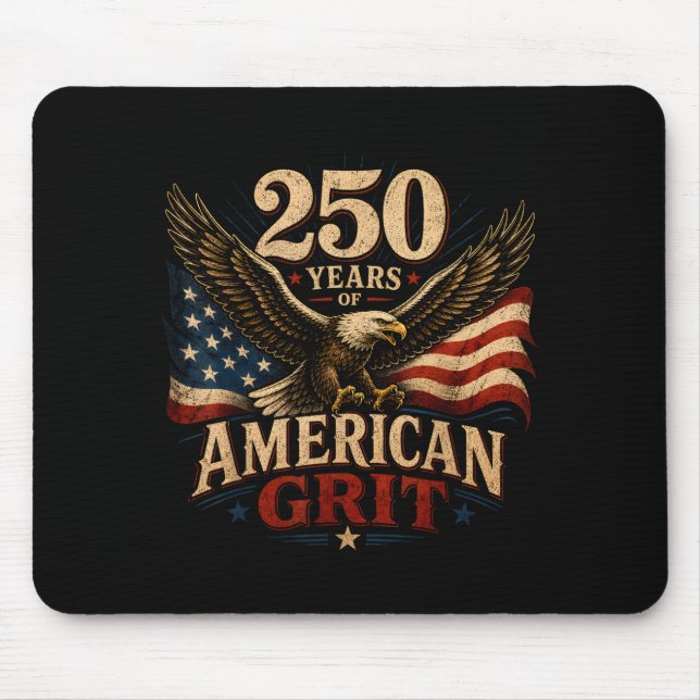 USA 250 år fjärde juli patriotisk 1776 Musmatta (Framsidan)