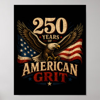 USA 250 år fjärde juli patriotisk 1776 Poster