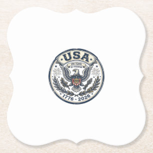 USA 250 år frihet vintage örn märke skjorta_1 Underlägg Papper