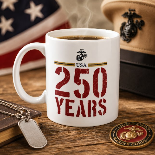 USA 250 år Marinkåren Örn Kaffemugg (Skapare uppladdad)