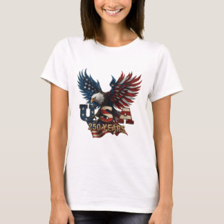USA 250 år Örn Flagga Grafik T Shirt