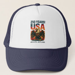 USA 250 år - Patriotic Örn den 4 juli 2026 Keps