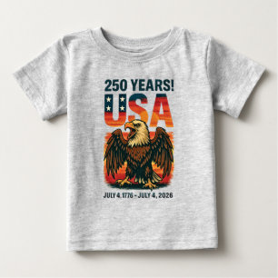 USA 250 år - Patriotic Örn den 4 juli 2026 T Shirt
