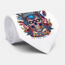 USA 250 År Patriotisk Dödskalle 4:e Juli