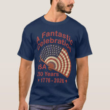 USA 250 år patriotisk fläktdesign – 1776-2026