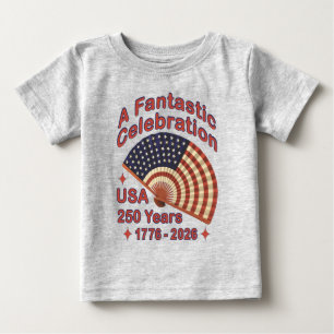 USA 250 år patriotisk fläktdesign – 1776-2026 T Shirt
