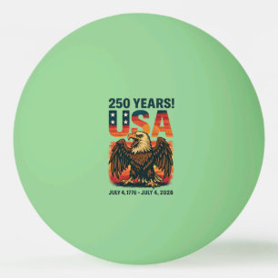 USA 250 år – Patriotisk Vitörnad 4 juli 2026 Pingisboll