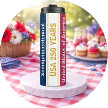USA 250 år Semiquincentennial patriotiska ränder