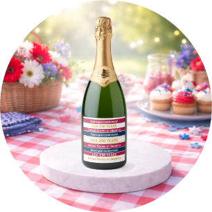 USA 250 år Semiquincentennial Patriotiska Ränder