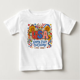 USA 250-års födelsedag Solros-grafik T Shirt