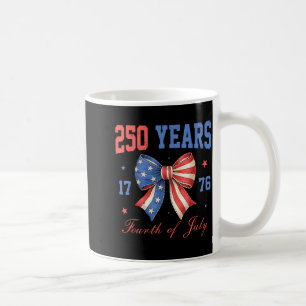 USA 250-årsdag 1776 2026 för män kvinnor 4:e Kaffemugg