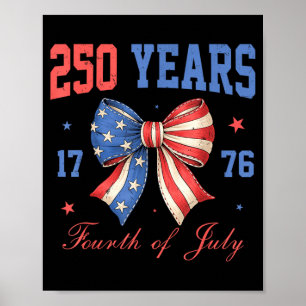 USA 250-årsdag 1776 2026 för män kvinnor 4:e Poster