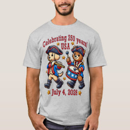 USA 250-årsdagen för Souvenir - Patriotic Uniform T Shirt